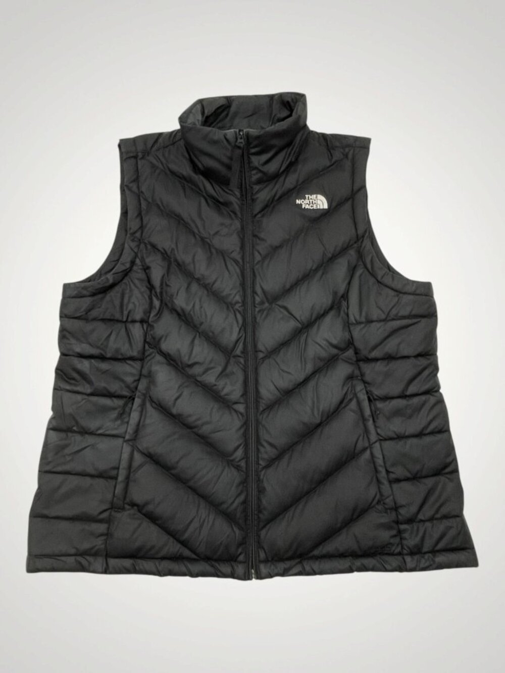 The North Face Women's XL Black 550 Down Puffer Winter Vest Full Zip Ski